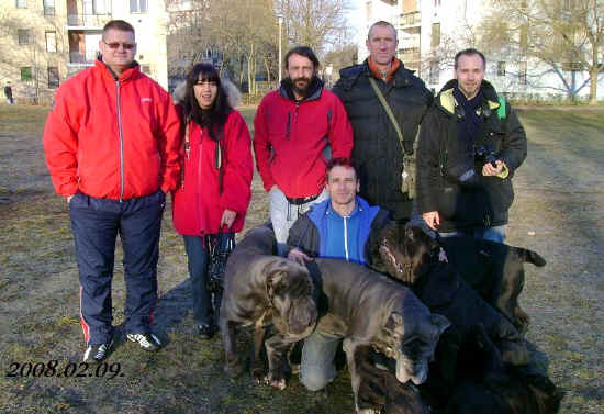 Gruppo Fossombrone insieme a amici durante il viaggio a Budapest nel febbraio del 2008