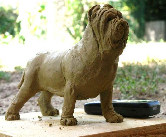 statuetta mastino