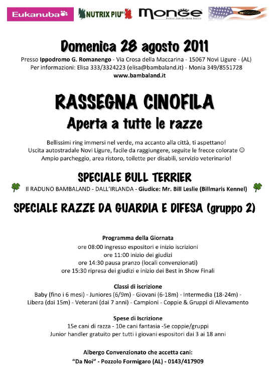 rassegna cinofila